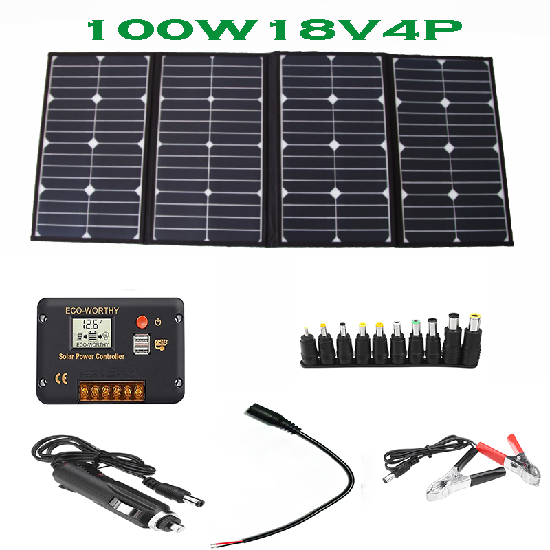 Portable 100 Watt Folding Sola - Solar Panel review and price