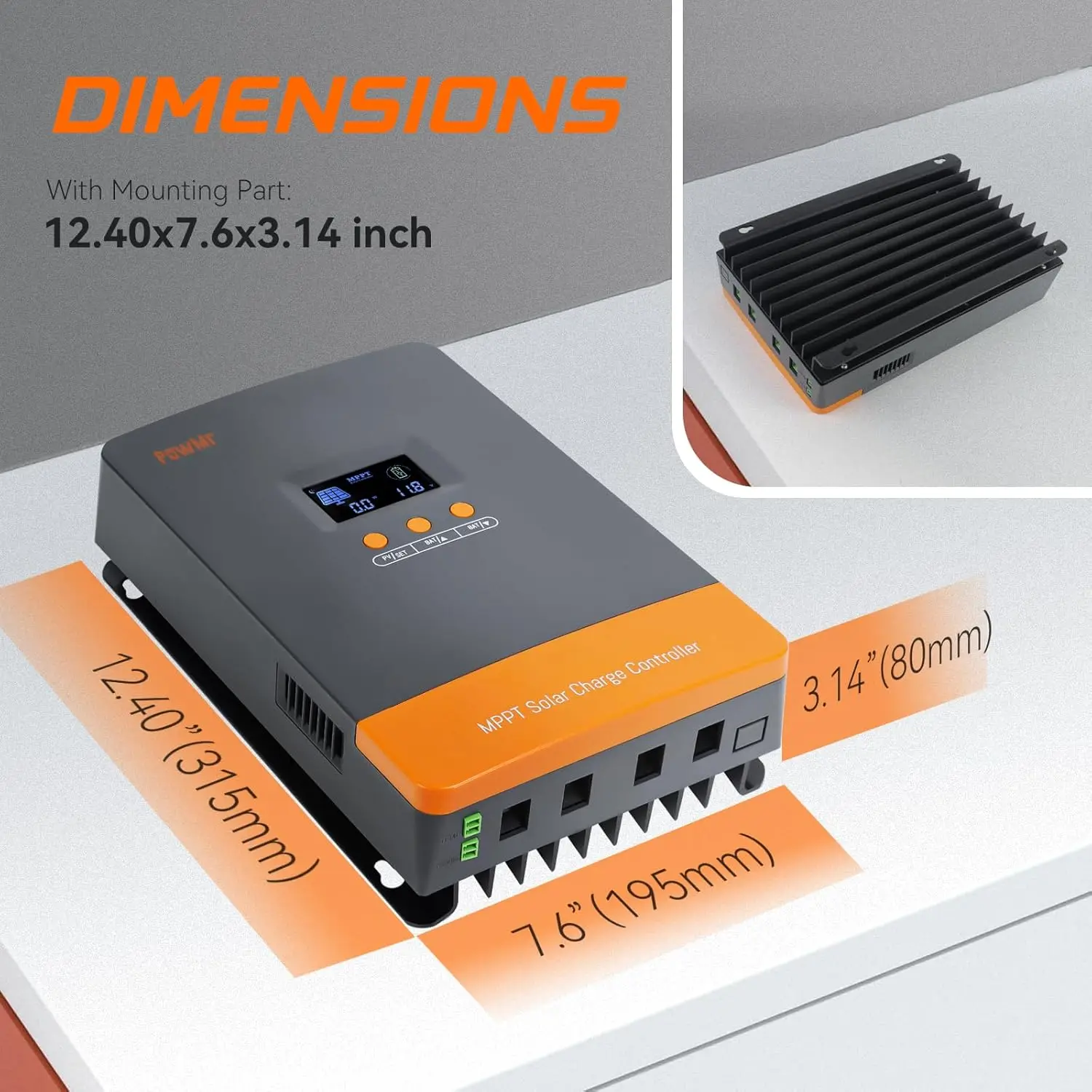 PowMr Hot Sale 12V 24V 48V Bat - Charge Controller Solar review and price