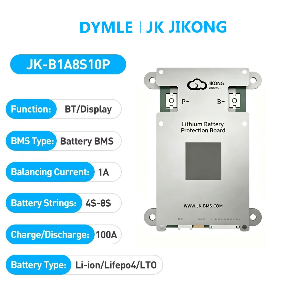 JK JIKONG B1A8S10P Smart Activ - Lithium Battery 12V review and price
